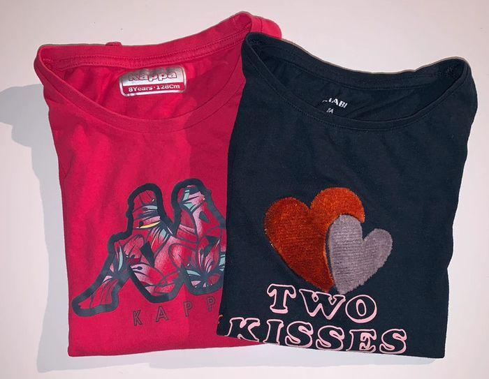 Lot de 2 tee shirts fille 8ans - photo numéro 1