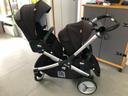 Poussette double + cosy + bases isofix