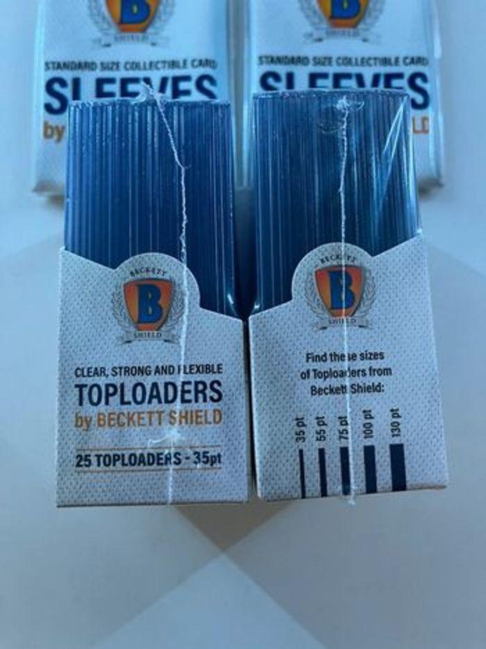 200 sleeves + 50 toploaders 35 pt Beckett Shield - photo numéro 3