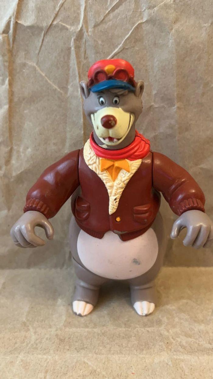 Disney série 1990 - Lot de 2 Figurines collector ours Baloo Playmates Toys Super Baloo 12cm et 8cm - photo numéro 2