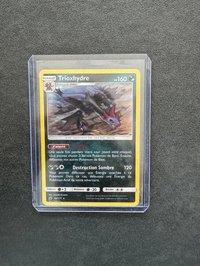 Carte Pokémon Trioxhydre holo 62/111 Soleil et Lune Invasion Carmin - photo numéro 1