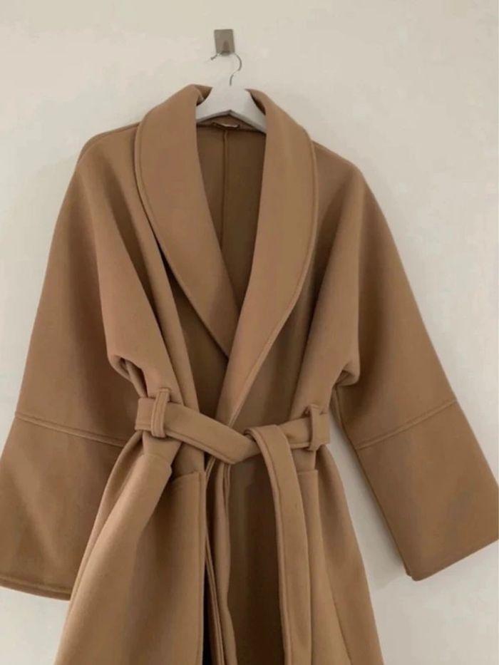 Manteau chic beige camel - photo numéro 3