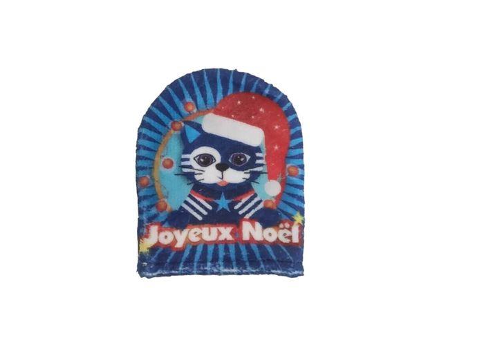 Lot de 5 gants de toilette - Joyeux Noël avec chat - photo numéro 4