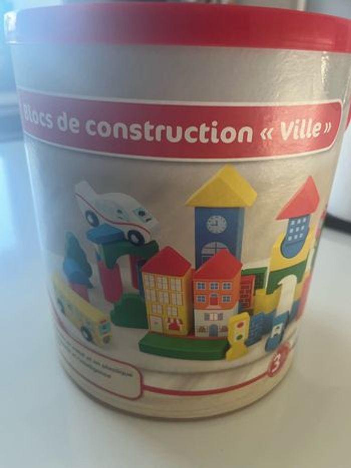 Blocs de construction en bois ville