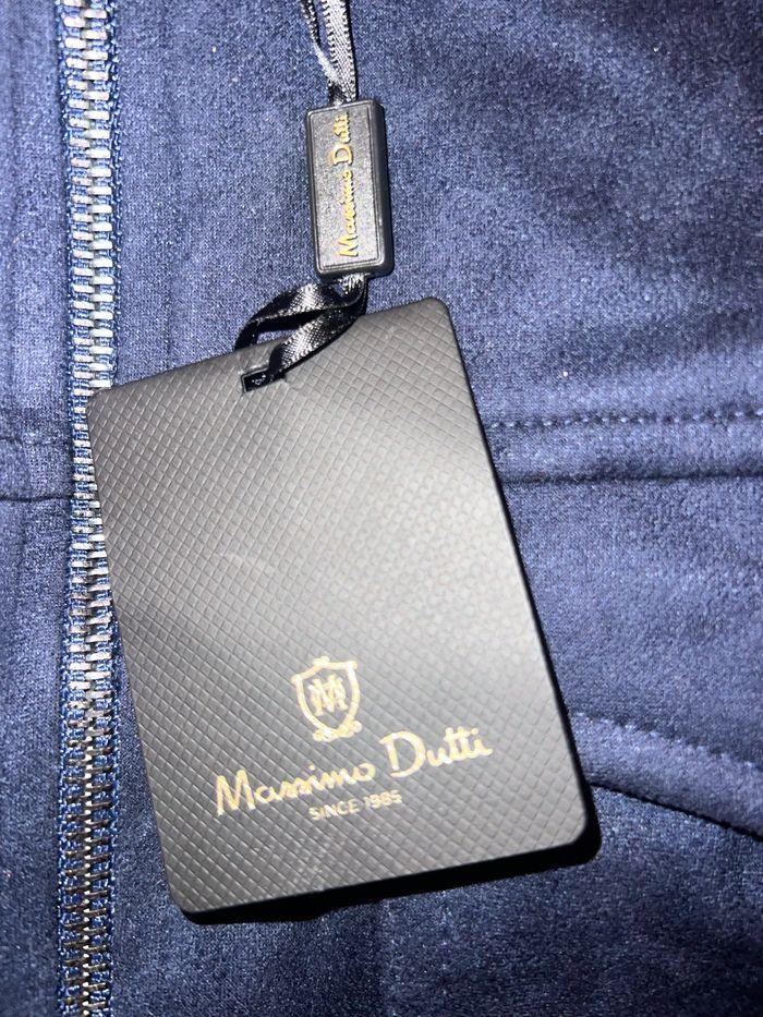 Veste Massimo Dutti en cuir effet daim neuve - photo numéro 2