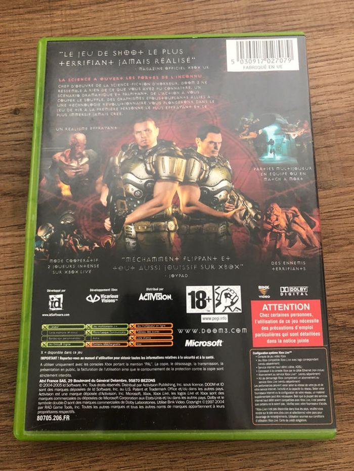 Jeux Microsoft Xbox doom 3 complet - photo numéro 2