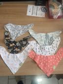 Lot 6 bavoirs bandanas