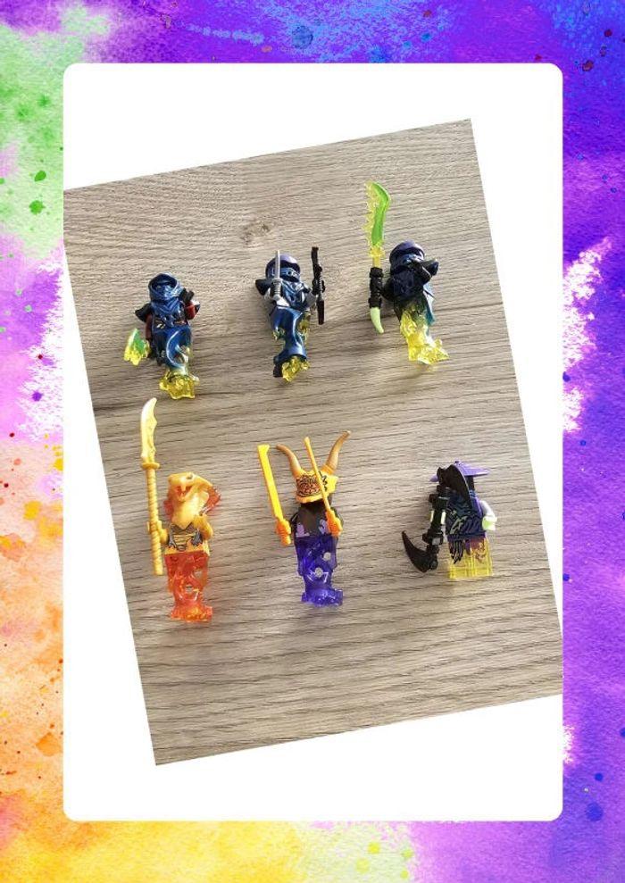 Lot de 6 minifigurines Ninjago fantômes (compatible Lego)