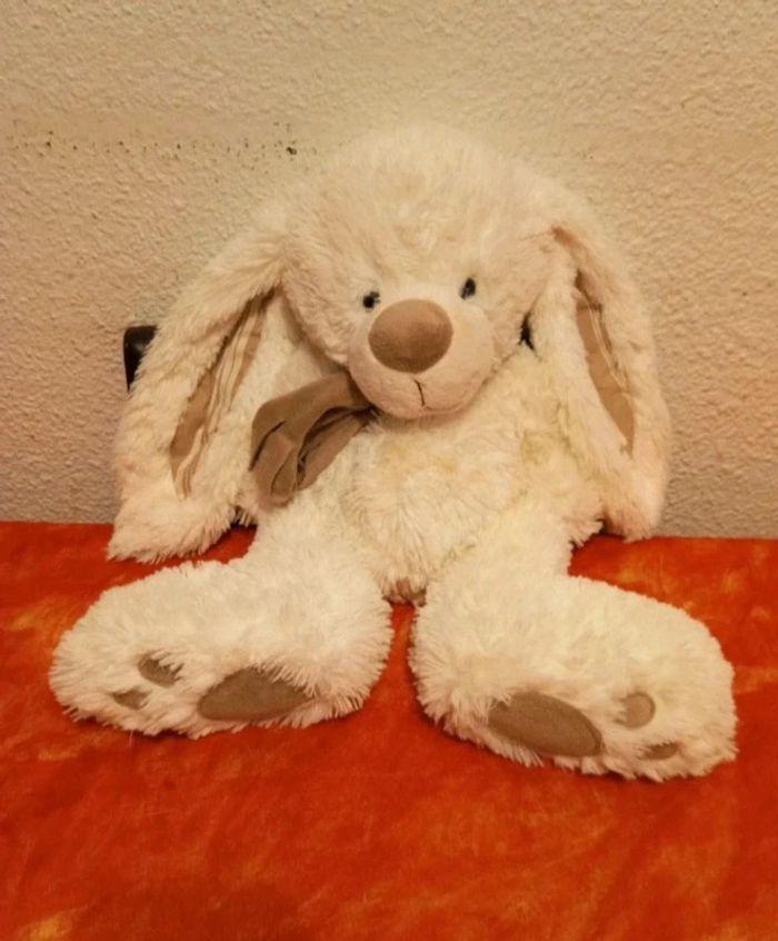 Joli lapin blanc Enesco, 43 cm - photo numéro 1