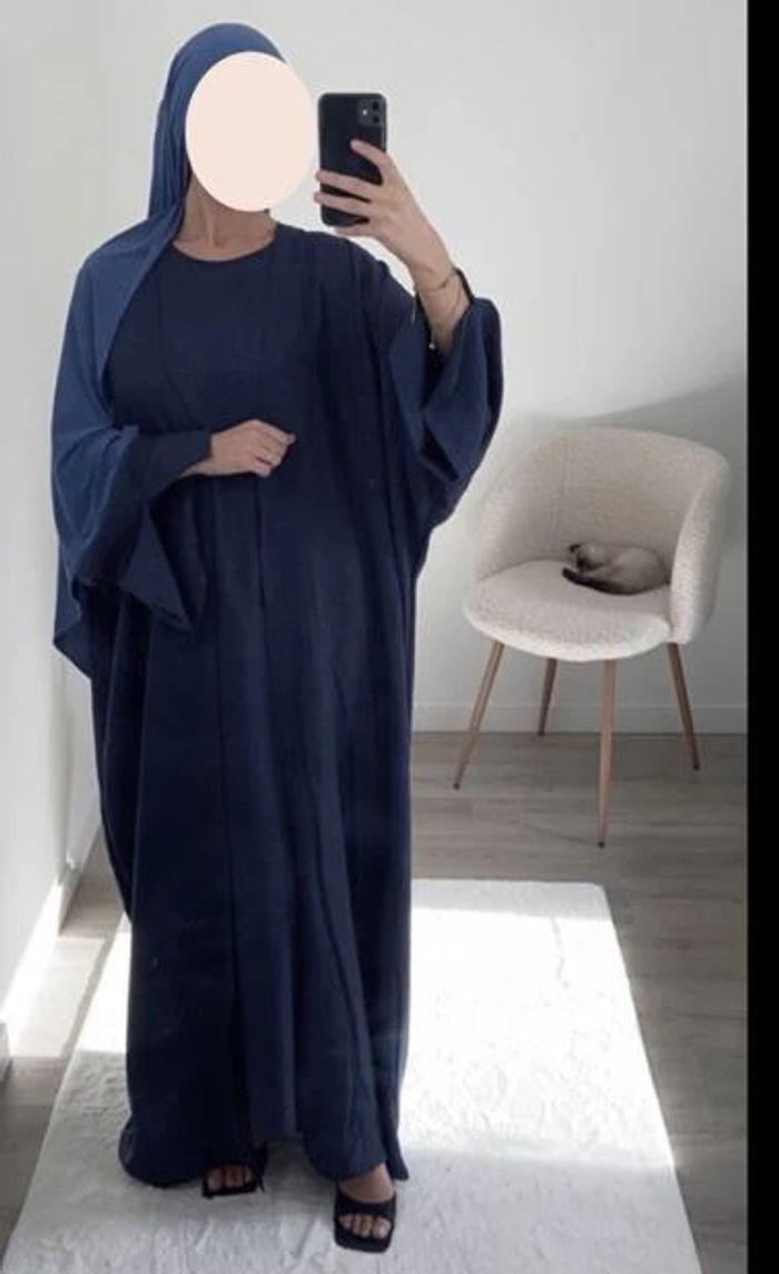 Ensemble kimo-abaya bleu navy 💙 - photo numéro 2