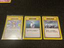 Lot de 3 cartes Pokémon set de base wizard fr