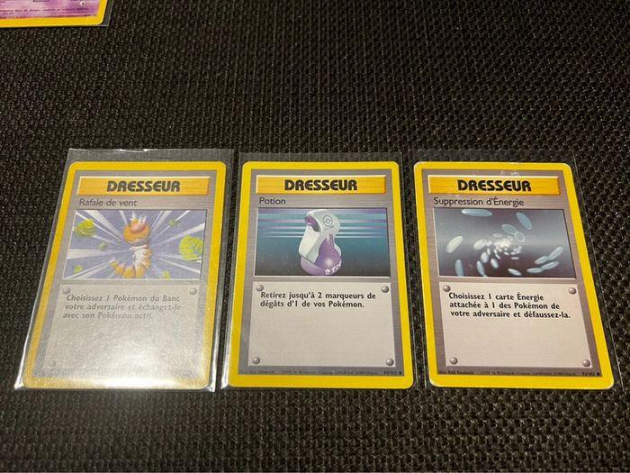 Lot de 3 cartes Pokémon set de base wizard fr - photo numéro 1