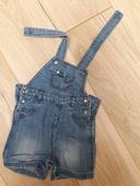 Salopette short jean