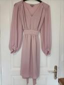 Robe neuve rose poudrée S H&M