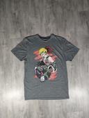 T-shirt Bakugo My Hero Academia Licence Comic Con Vintage Gris Taille L Homme