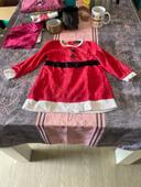 Robe de noel type velours 4 ans