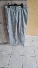 Pantalon rayé caroll