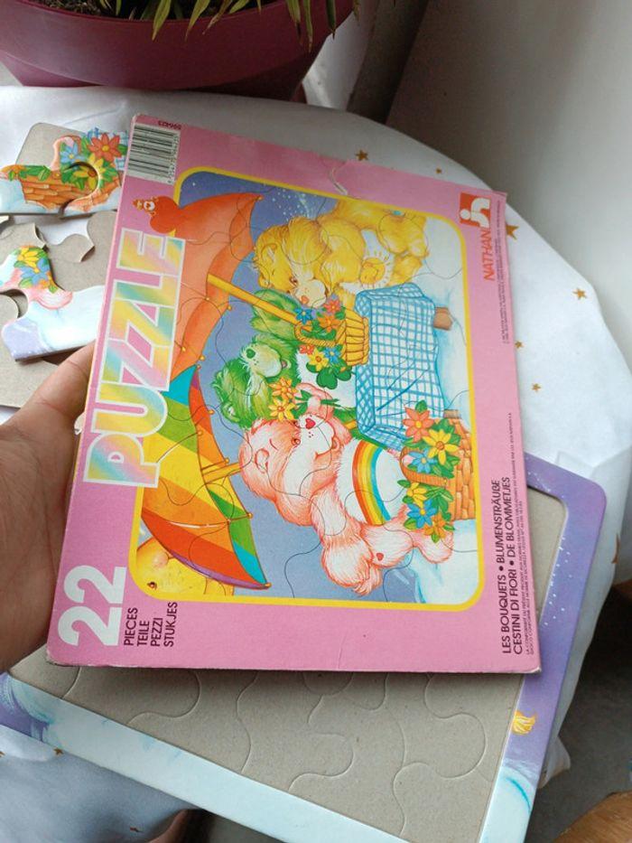 Puzzle 22 bisounours Care bears fleur flower vintage Nathan 1985 les bouquets fiori blumenstraube - photo numéro 6