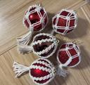 Boules de Noël macramé