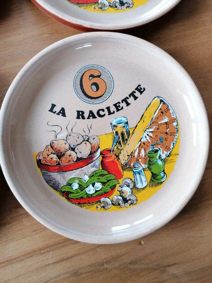 6 assiettes grès gien raclette - photo numéro 7