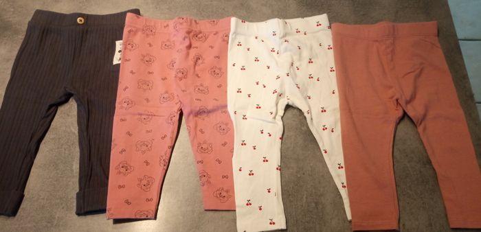 Lot de 4 leggings taille 12 mois - photo numéro 1