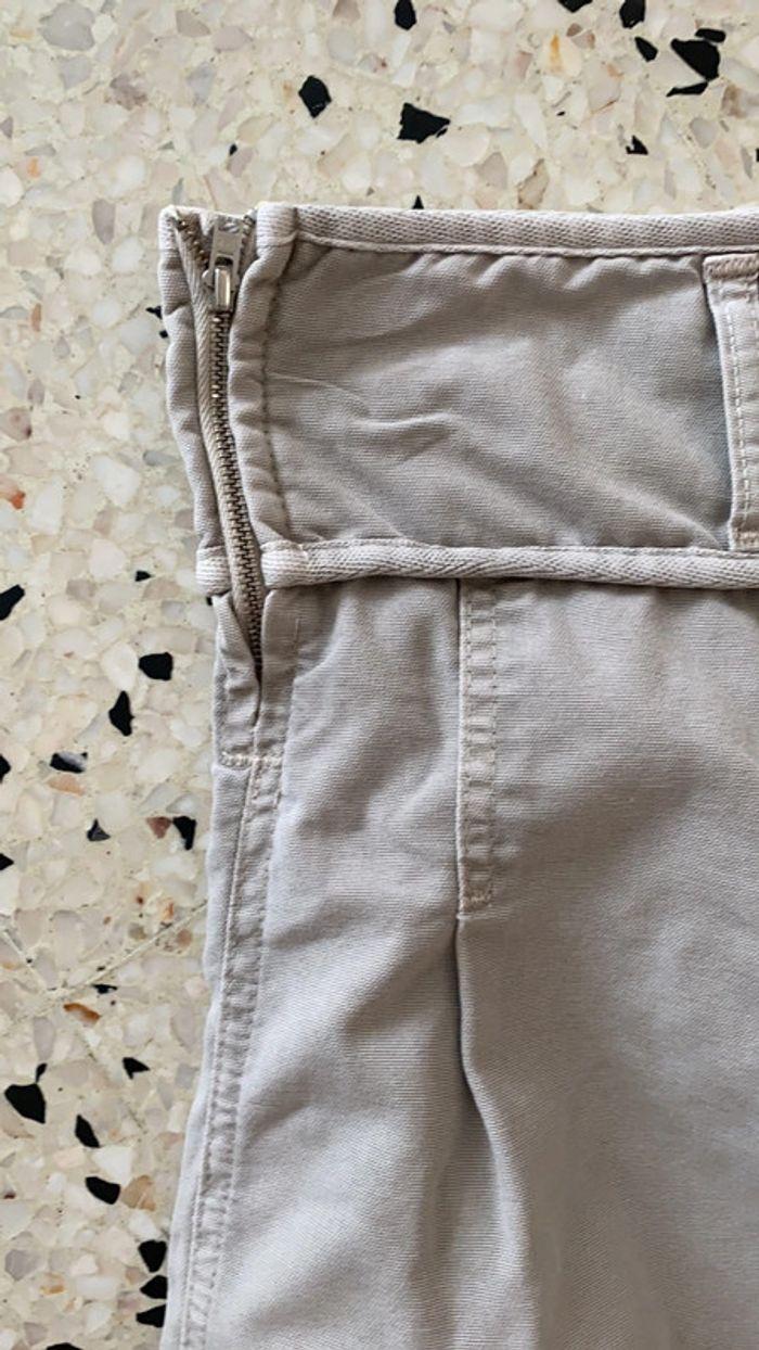 Jupe évasée beige Zara taille L - photo numéro 3