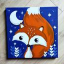 Tableau Renard 30x30 personnalisable