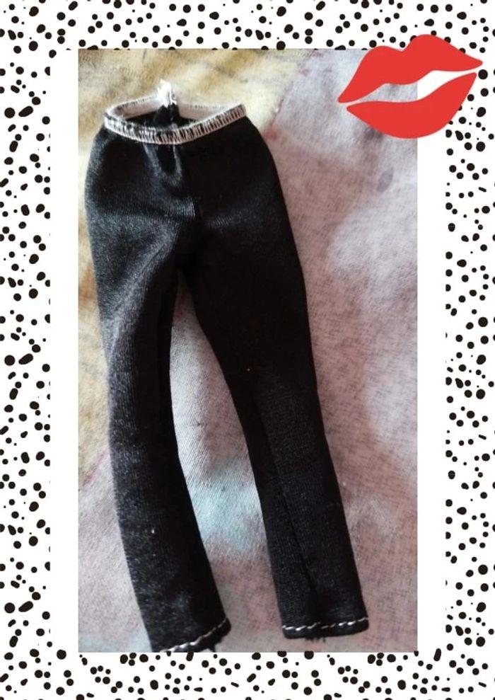 Pantalon noir poupée pour barbie monster high - photo numéro 2