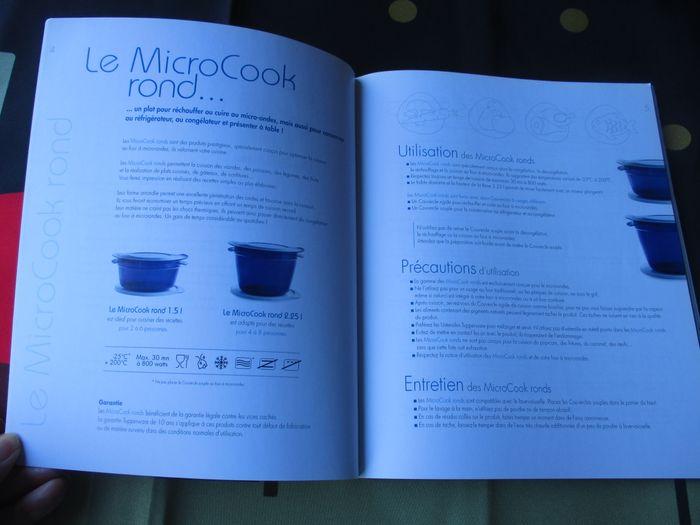 Tupperware MicroCook rond 2,25l + couvercle souple Neuf + Grand Livre recettes  Vite fait Bien fait - photo numéro 6