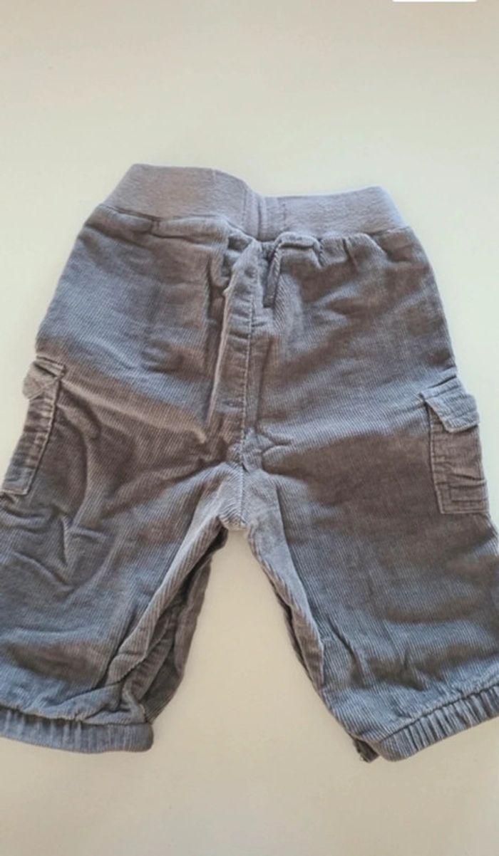 Lot de 4 pantalons en velours 6 mois garçon - photo numéro 9