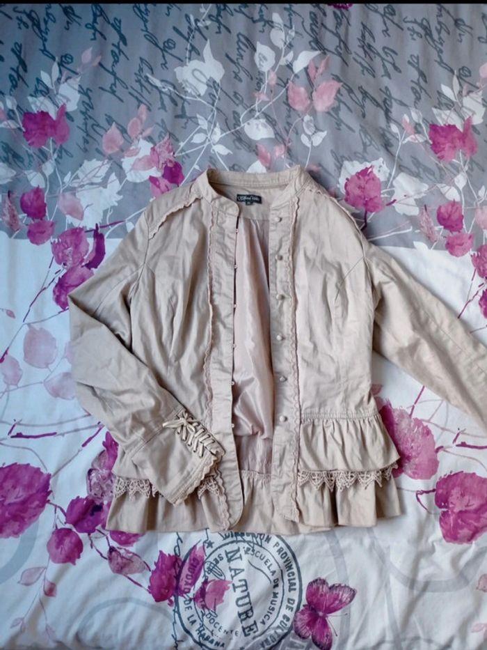 Veste beige / Taille 38 / Marque Clara Vitti - photo numéro 1