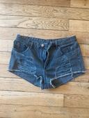 Short en jeans H&M noir