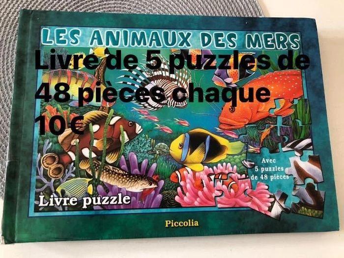 Livre puzzle sur les animaux des mers