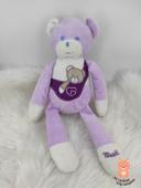 Doudou Ours Violet Musti de Mustela