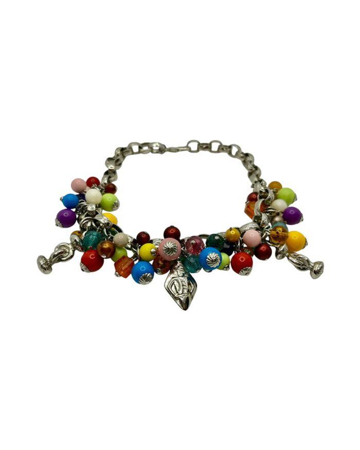 Collier ras de coup perles multicolore - photo numéro 2