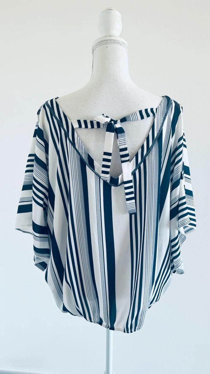 Blouse rayée bleu et blanc Grain de malice - photo numéro 4