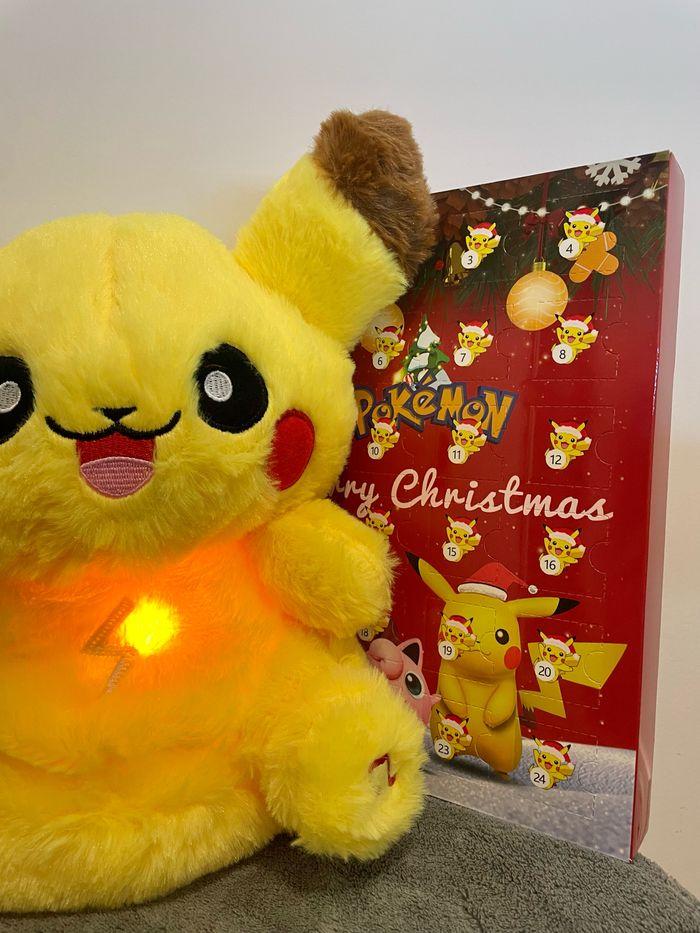 🎁🚨 OFFRE SPÉCIAL NOËL 🚨✨🎁🎅  Peluche lumineuserespirante PokémonPikachu + calendrier de l’Avent de Noël Pokémon - photo numéro 7