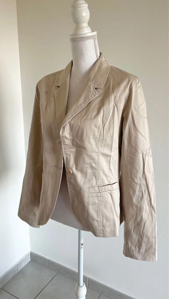 Blazer beige Mim - photo numéro 3