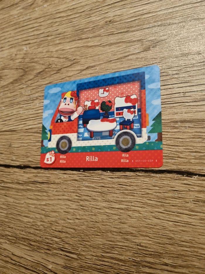 Carte amiibo nintendo animal crossing neuf sortie de booster 
S1 Rilla - photo numéro 1