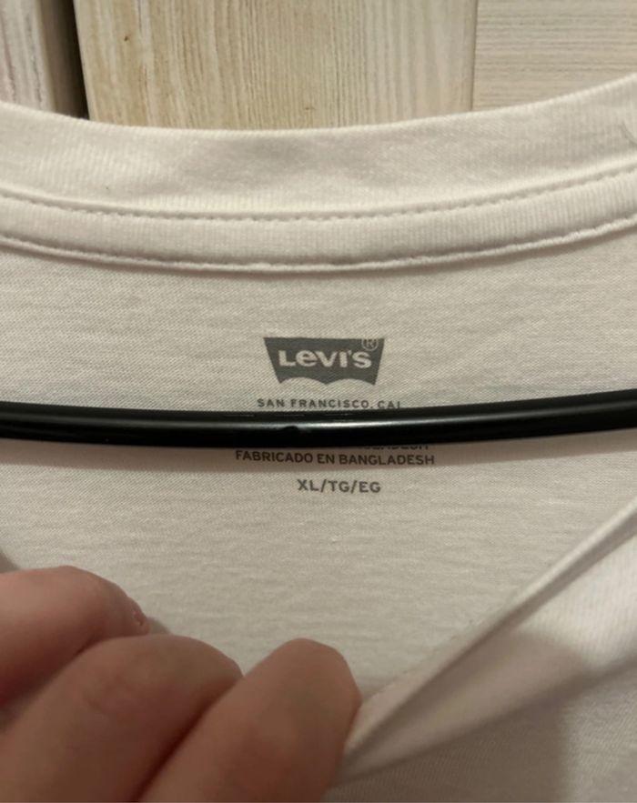 T-shirt blanc pour homme, taille XL, très bon état, Levi’s - photo numéro 2