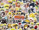 Lot 50 Stickers autocollants Naruto