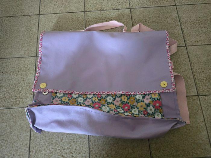 Cartable / sac de rangement fleurie - photo numéro 1