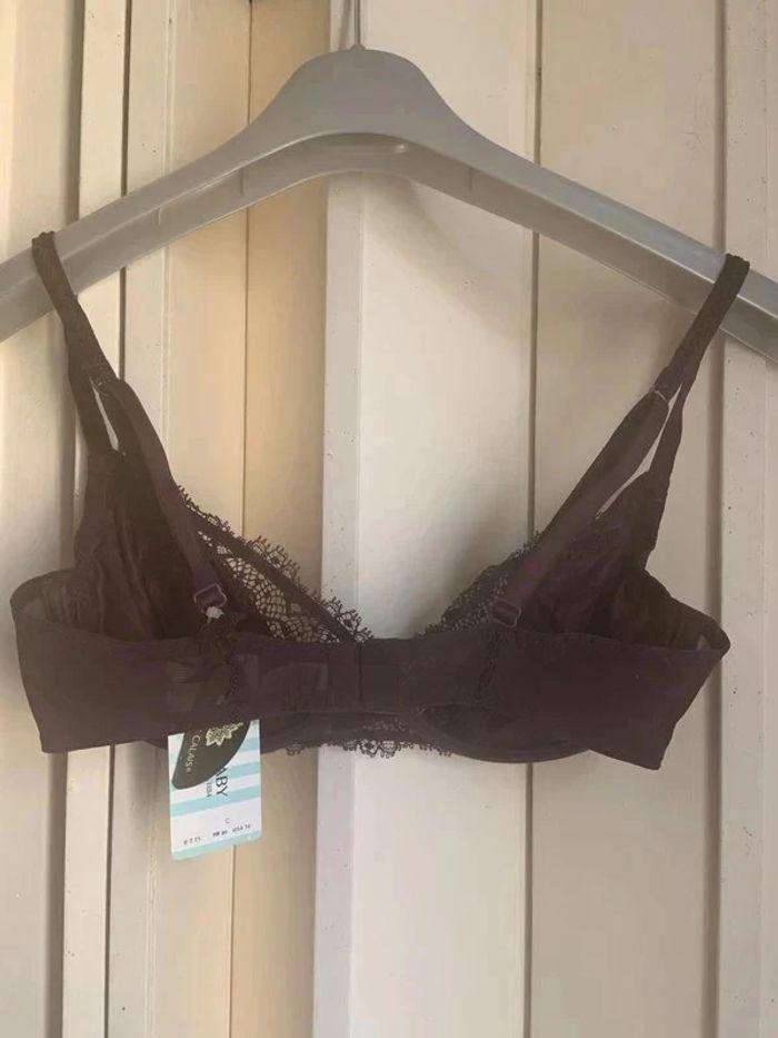 Soutien-gorge prune Lejaby 90C - photo numéro 3