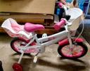 Vélo fille blanc et rose Fantasy 4-6 ans "Toimsa"