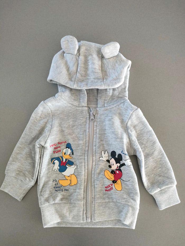 Ensemble jogging Disney bleu gris 6-9 mois - photo numéro 2