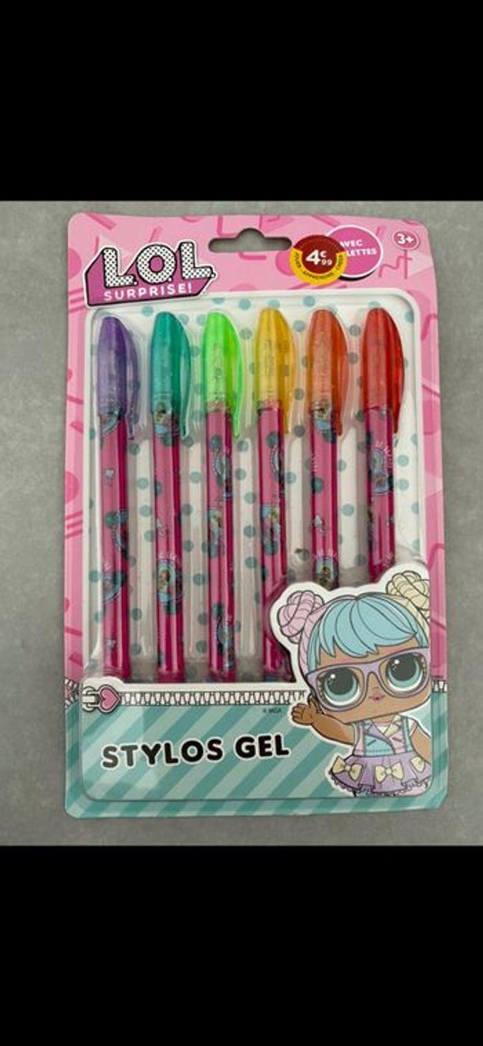 6 stylos en gel Lol Surprise - photo numéro 1