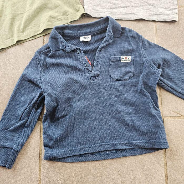 Lot 3 t-shirt polo manche longue 2 ans - photo numéro 4