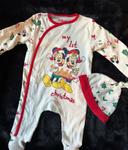 Pyjama Noël plus bonnet Mickey Disney taille 3 mois très bon état