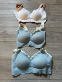 Lot de 3 soutien gorge sans armatures  XXL