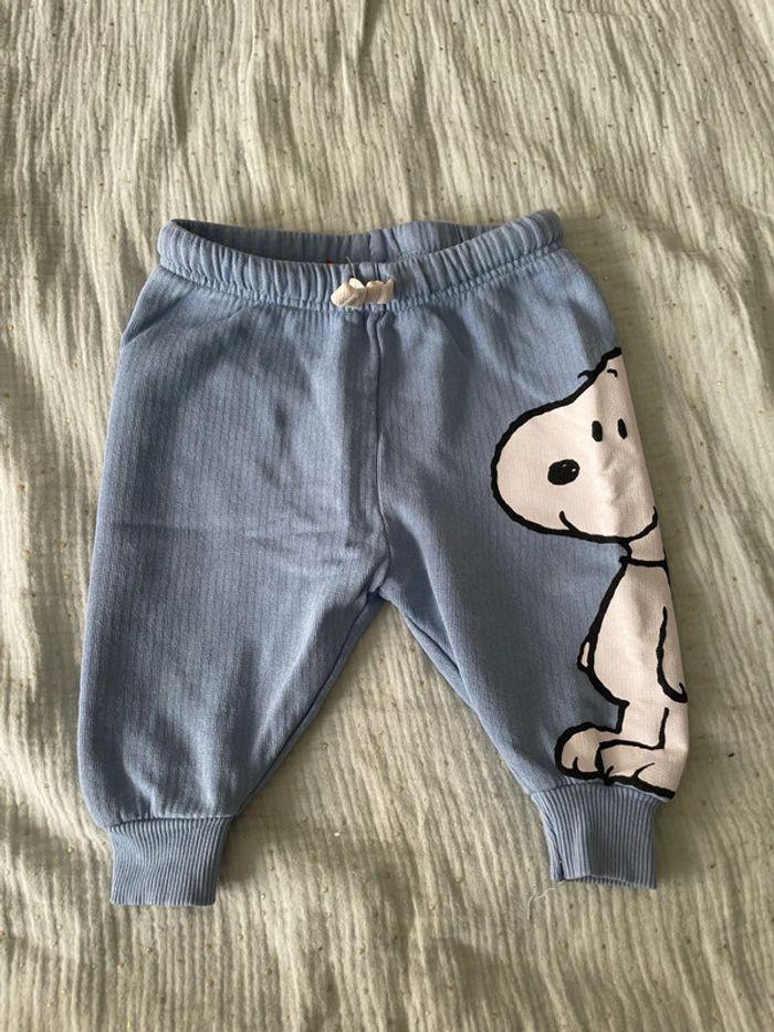 Jogging snoopy bébé bleu - photo numéro 1